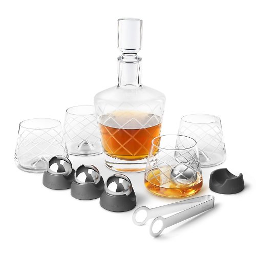 HBF Store Final Touch On The Rock 威士忌無鉛水晶酒杯及醒酒器套裝