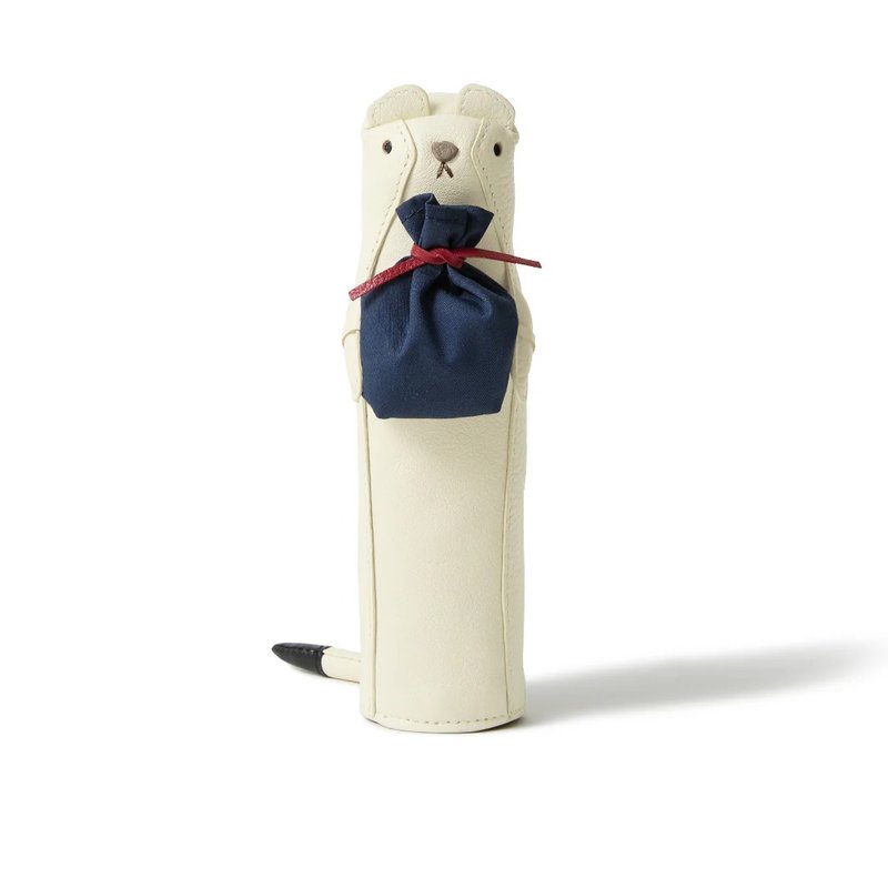 オコジョ ペンケース（期間限定 完売次第終了） - 筆箱・ペンケース - 革 ホワイト