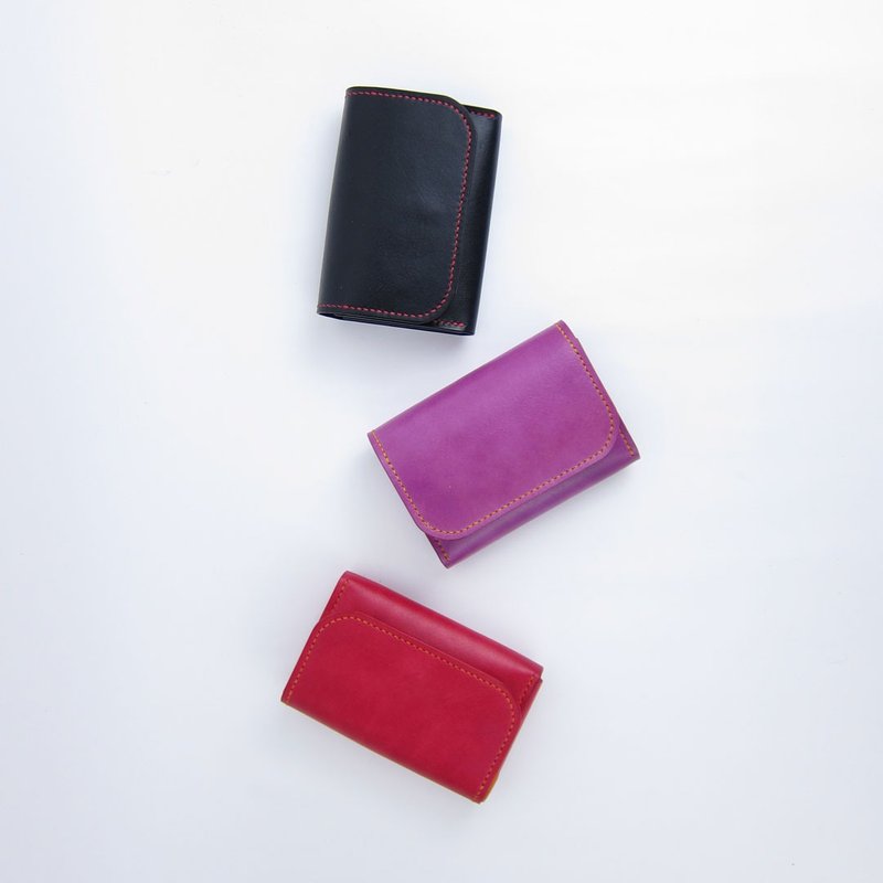 [Double Layer Coin Card Holder] Coin Purse Business Card Box - ที่เก็บนามบัตร - หนังแท้ หลากหลายสี