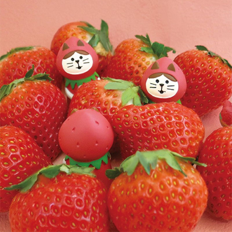 Japanese Decole Concombre - Strawberry Valentine's Day - Items for Display - Resin 