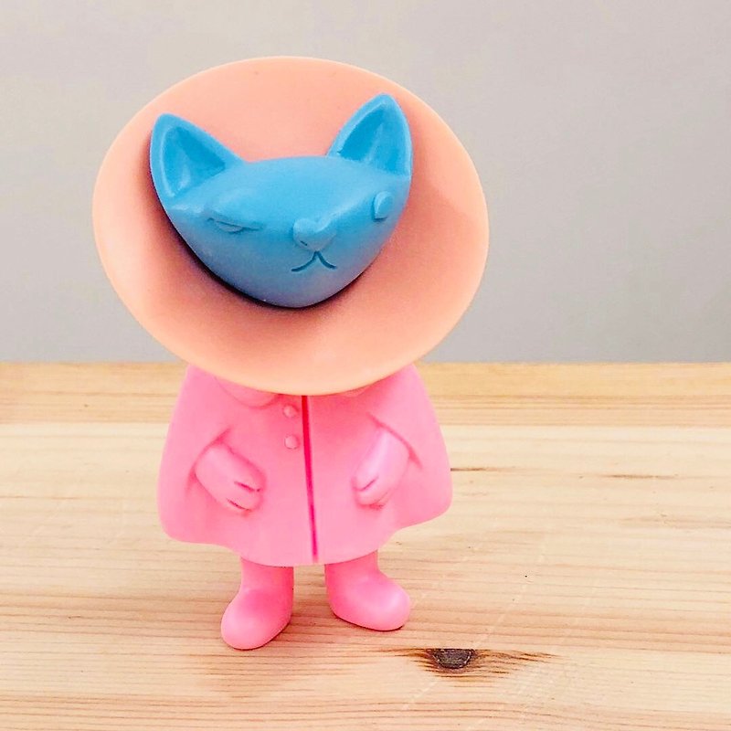 ノラミックスカラー版mx12猫手作りオリジナル人形装飾玩具 - 人形・フィギュア - プラスチック ピンク