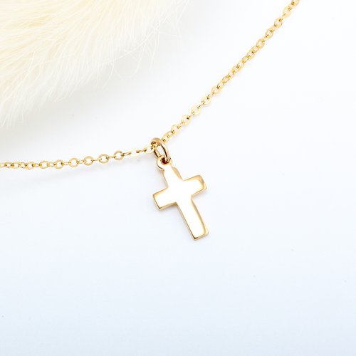 Angel & Me 珠寶銀飾 14KGF 包金 十字架 Cross クロス 項鍊 生日 週年 情人節 禮物