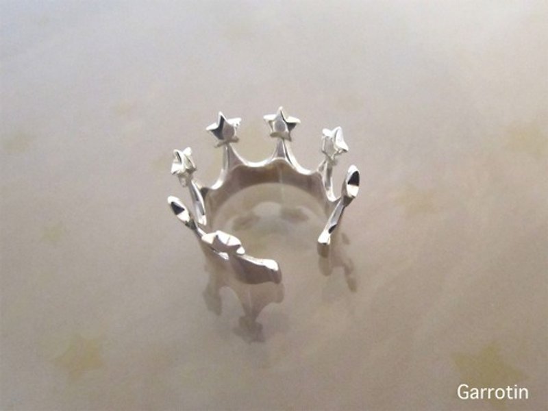 Star crown ear cuff - Earrings & Clip-ons - Sterling Silver 