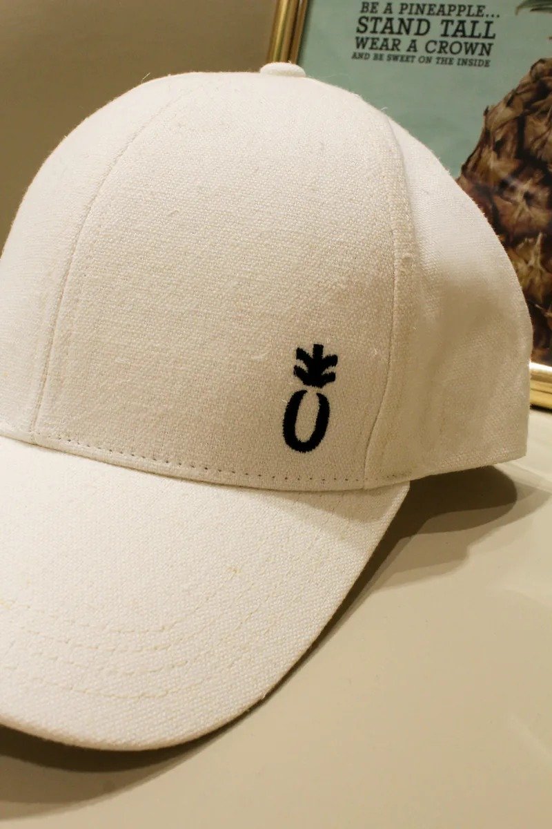 EVOPURE+ TED鳳梨葉纖維帆布棒球帽 - 帽子 - 環保材質 白色