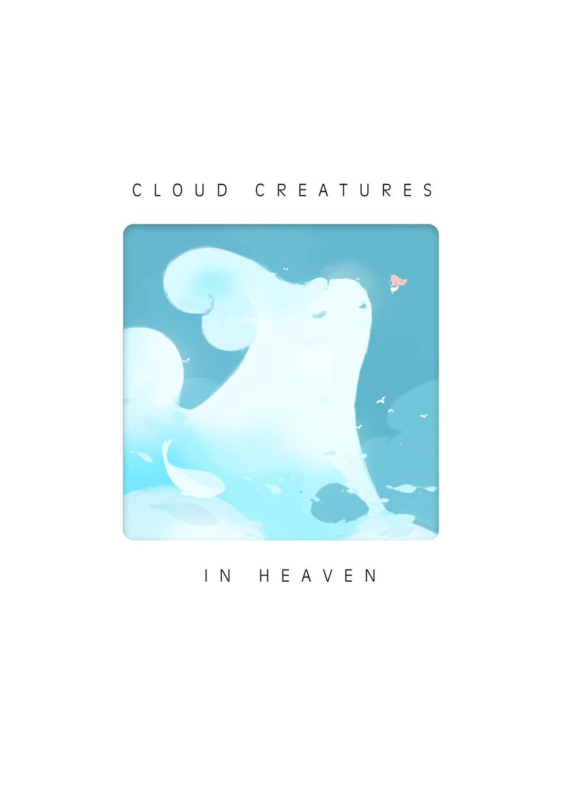 Cloud creatures in heaven Artbook - ภาพวาดพอร์ทเทรต/ภาพวาด/ภาพประกอบดิจิทัล - กระดาษ 