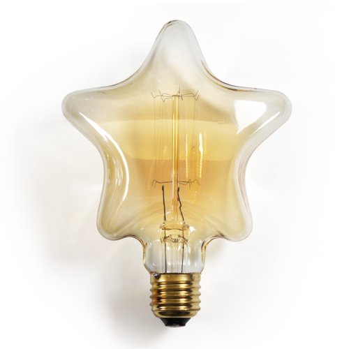 Darksteve Star Shaped Edison Vintage Light Bulb E26 Or E27 Darksteve Star Shaped Edison Vintage Light Bulb E26 Or E27 Filament Decorative