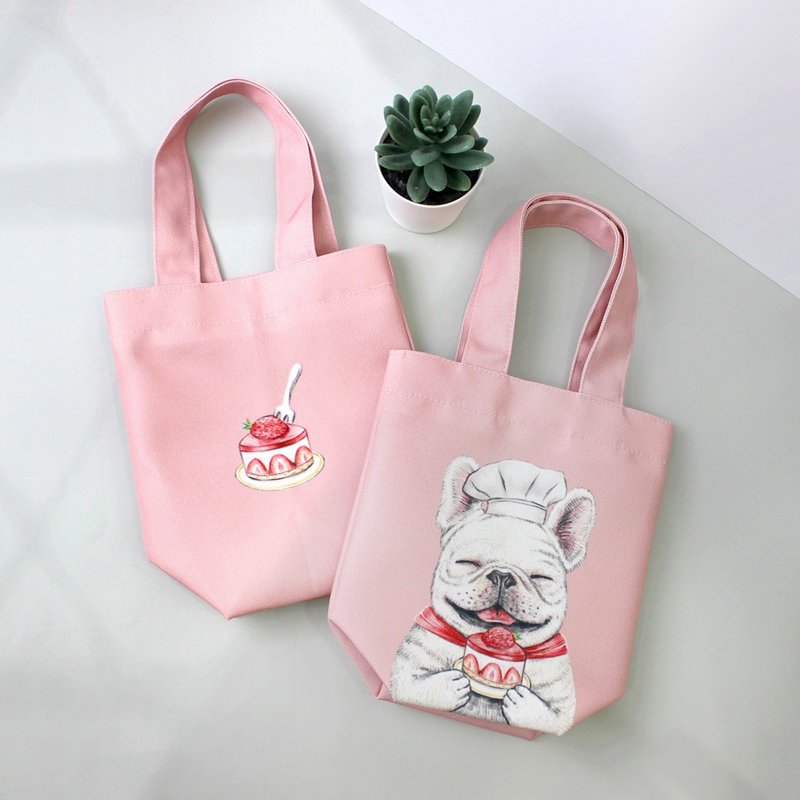 Water repellent universal environmental protection beverage bag_ FADO - กระเป๋าถือ - วัสดุกันนำ้ สึชมพู