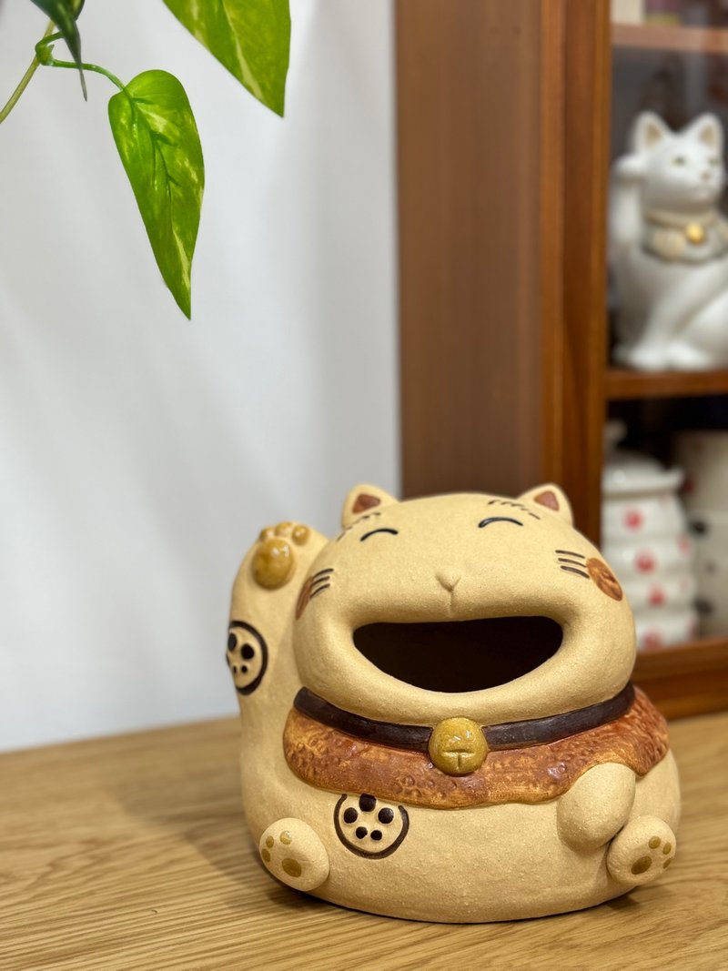 That’s right! Ceramic Lucky Cat - ของวางตกแต่ง - ดินเผา 