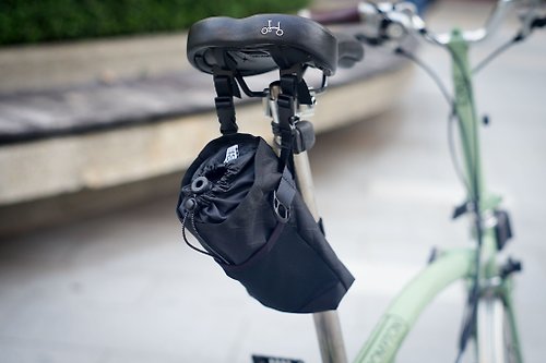 Happy Cycling Workshop - 手工單車小帽 Brompton 兩用自行車坐墊包 - X-PAC (美國面料)