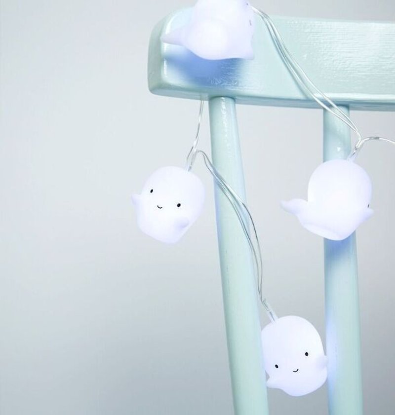 [Out of print sale] Netherlands a Little Lovely Company - healing naughty ghost LED string - Lighting - Plastic White