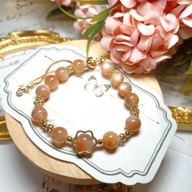 【Sun 006】Sunflower Natural Crystal Bracelet DIY Bracelet Design - สร้อยข้อมือ - คริสตัล หลากหลายสี