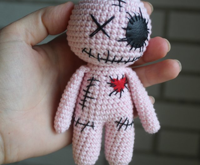 Crochet voodoo cheap doll keychain