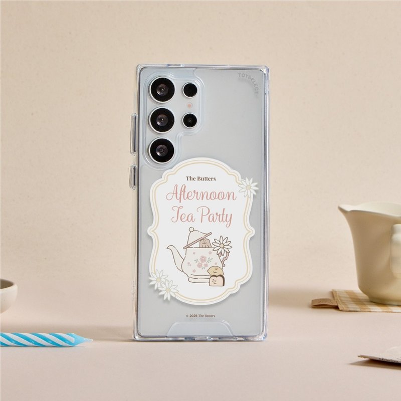 The Butters下午茶貼紙防摔透明SAMSUNG手機殼 - 手機殼/手機套 - 塑膠 多色