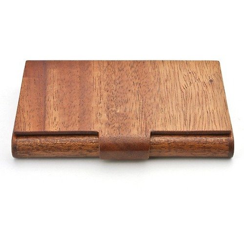 Wood & Leather Goods LIFE 木と革で作った 名刺入れ 01