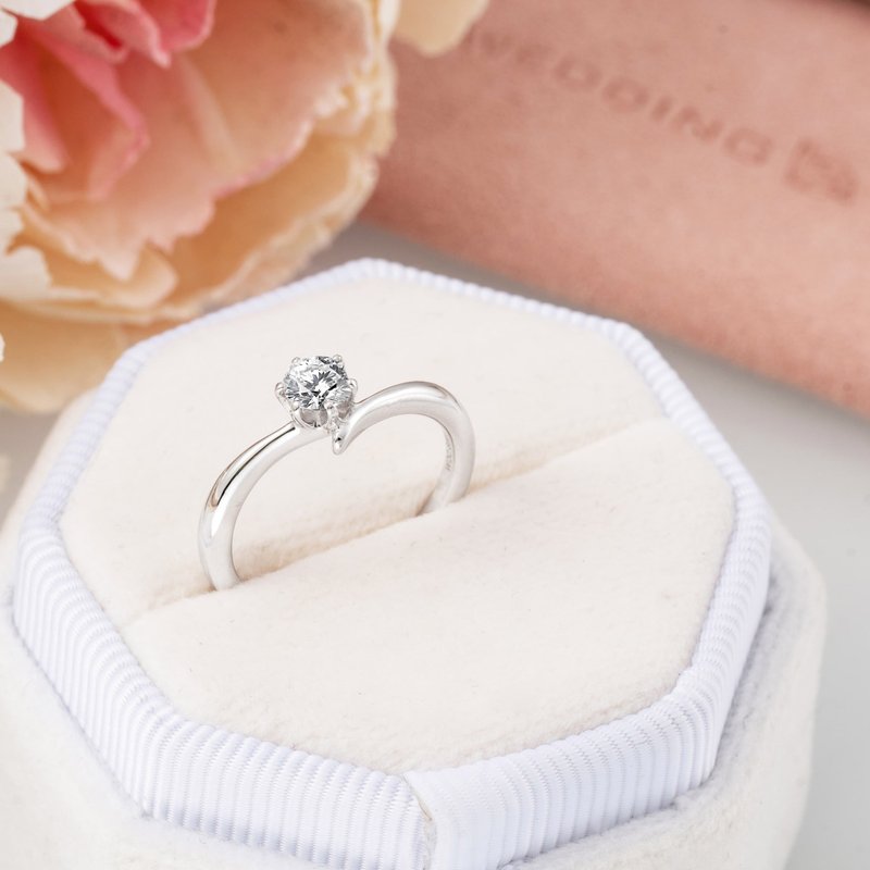 【客製化禮物】鑽戒 2979S - 戒指 - 純銀 銀色