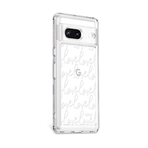 apbs 雅品仕 水晶彩鑽手機殼 Google Pixel 8/7系列 浮雕感防震雙料手機殼-LOVE