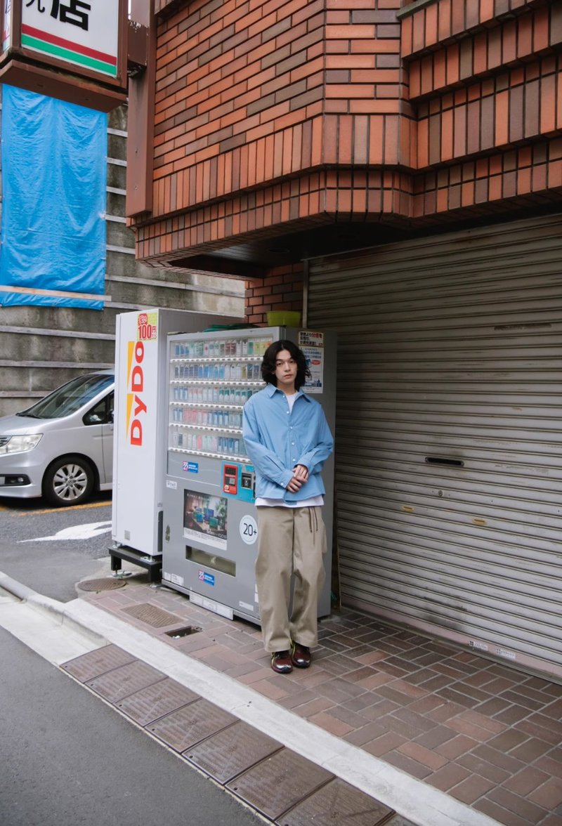 一種剛需 日系復古寬鬆休閒褲 - 男長褲/休閒褲 - 其他材質 卡其色