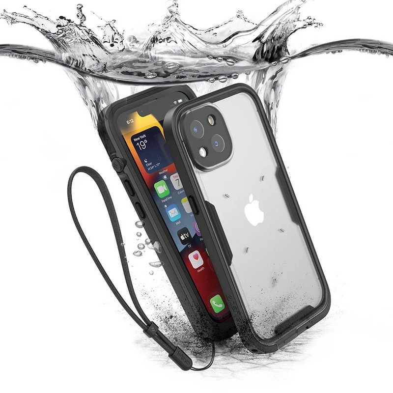CATALYST iPhone13 mini (2顆鏡頭) 完美四合一防水保護殼 黑 - 手機殼/手機套 - 聚酯纖維 黑色