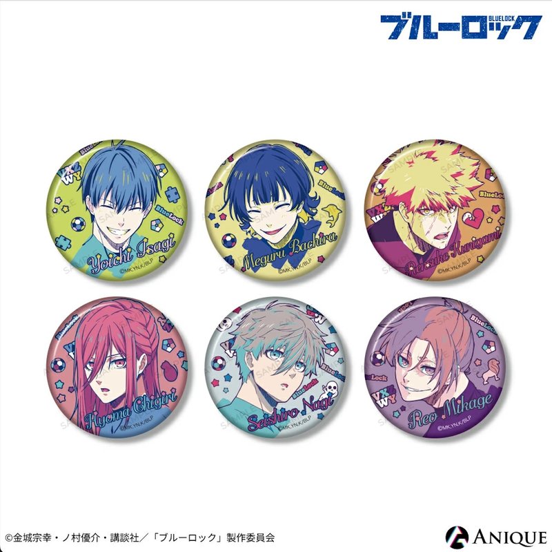 ANIQUE 藍色監獄 圓形徽章 vol.1 (隨機)單品 - 徽章/別針 - 其他金屬 多色