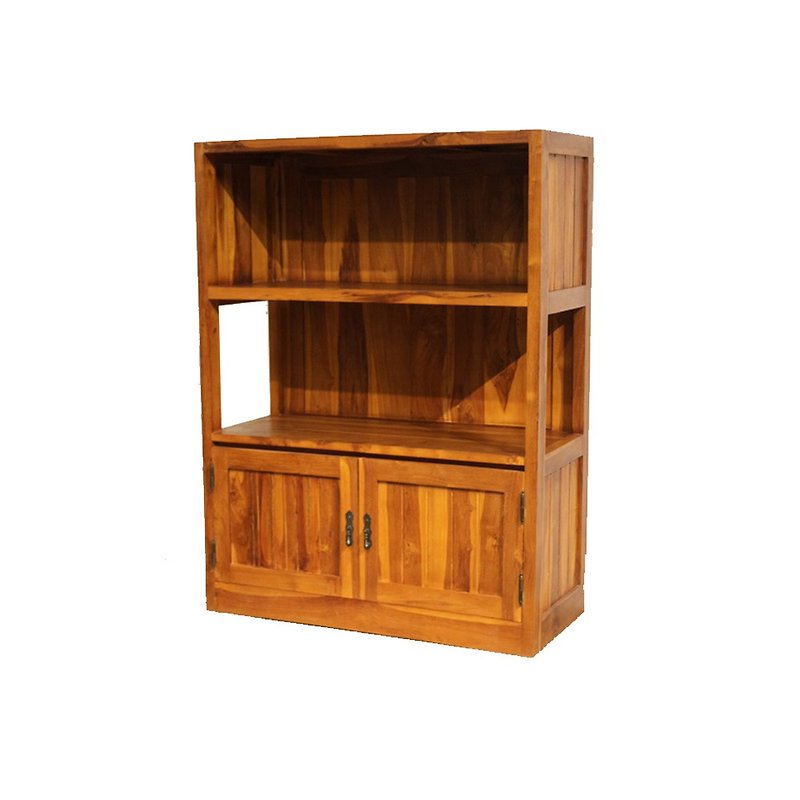 [Jidi City 100% Teak Furniture] RPBC018B Teak Bookcase Storage Cabinet Display Cabinet Dining Cabinet - เฟอร์นิเจอร์อื่น ๆ - ไม้ 