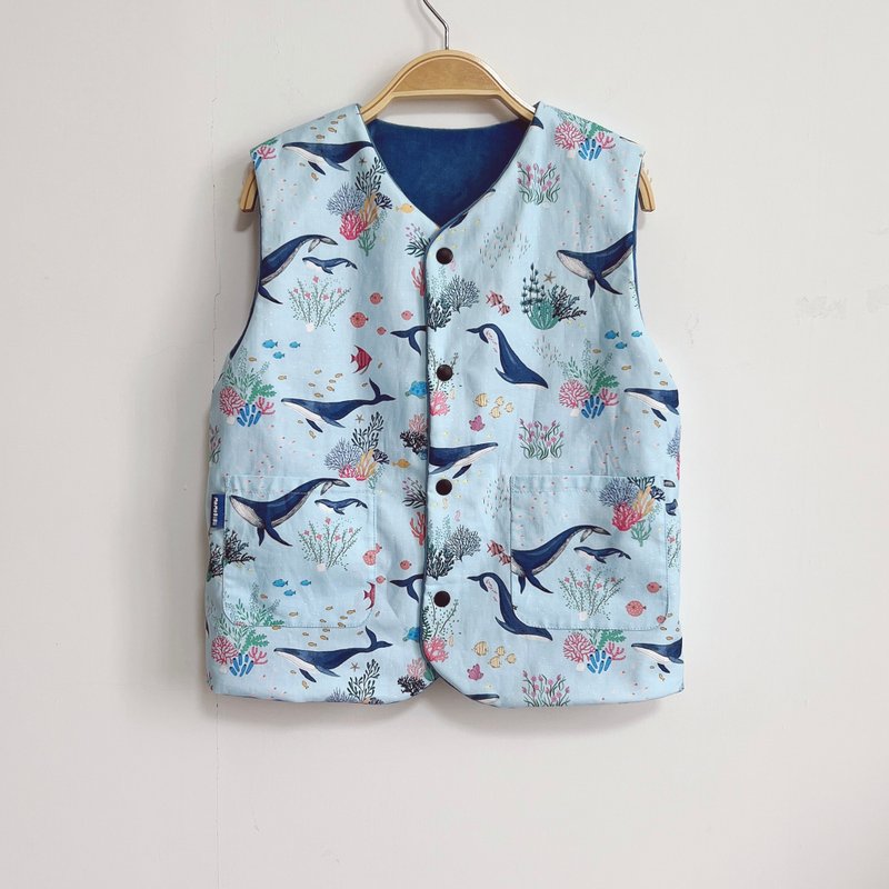 パーカーを着ずに海で泳ぐ - トップス・Tシャツ - コットン・麻 ブルー