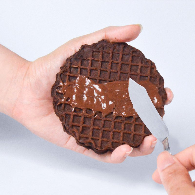 [True Heart Crisp] Hazelnut Chocolate 8-pack - Low Sugar Handmade Biscuits - คุกกี้ - วัสดุอื่นๆ สีนำ้ตาล