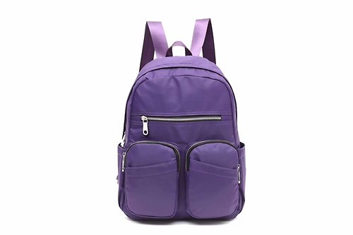SixFish 經典後背包 雙肩包 休閒筆電包 大容量 紫色 母親節禮物