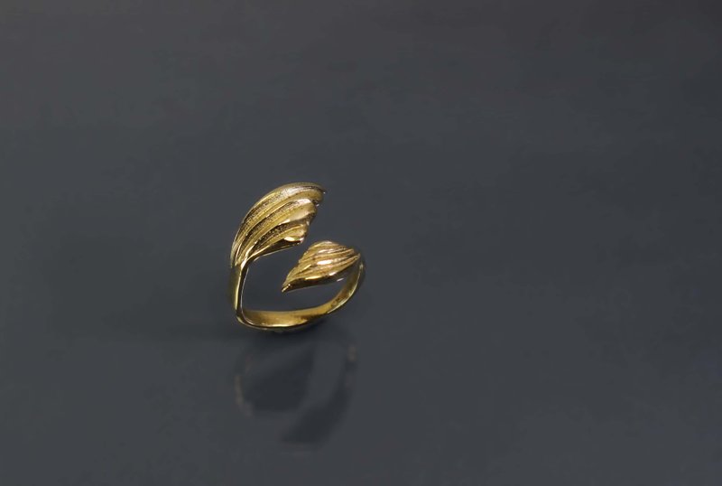 Texture Series - Hugging Wings Bronze Ring - General Rings - Copper & Brass Orange