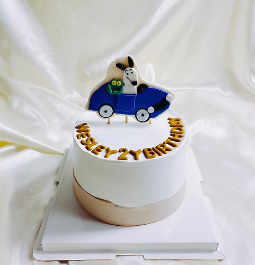 GJ.cake 包姆 卡羅 翻糖 生日蛋糕 客製 造型 周歲寶寶6 8吋 宅配