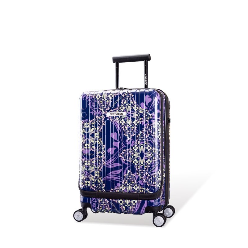 [CENTURION] 20-inch first-class front-loading suitcase with blue background kaleidoscope - Luggage & Luggage Covers - Other Materials 