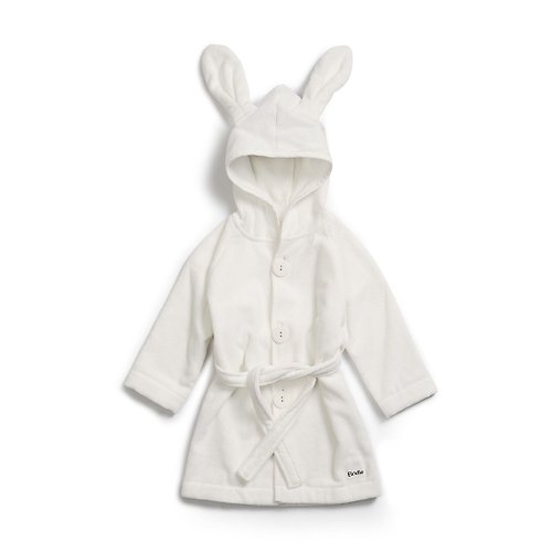 瑞典 Elodie Details 兒童連帽浴袍 - 兔寶寶 Vanilla White 0-3歲男女適用
