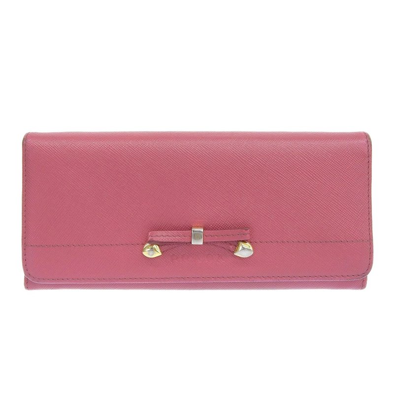 【日本直送】プラダ PRADA 長財布 リボン 1M1132 サフィアーノ ペオニア ピンク レディース【中古】 - 錢包/皮夾/長短夾 - 真皮 粉紅色