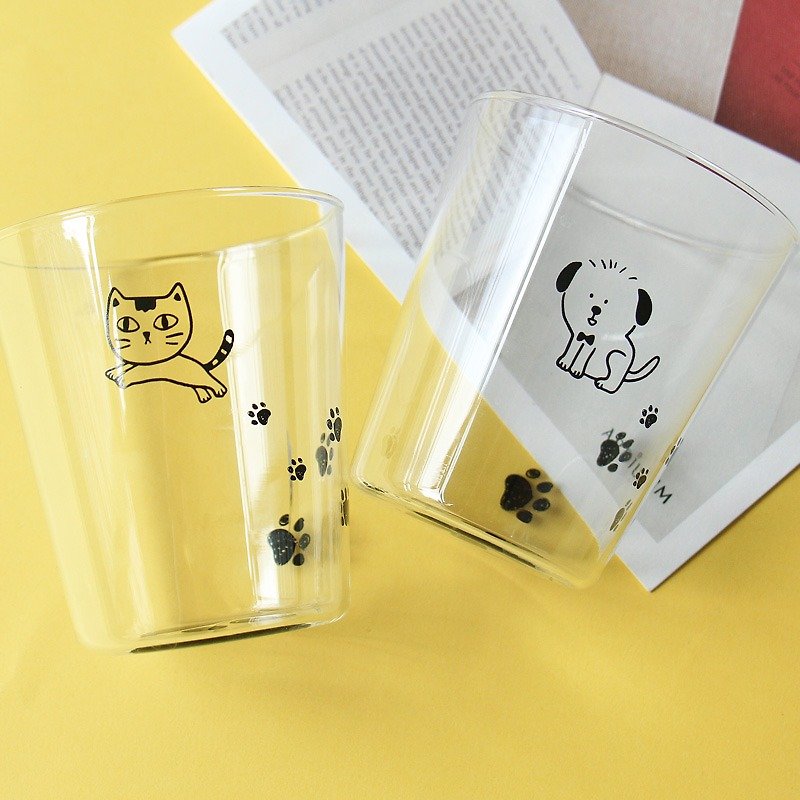 U-PICK original product life heat lamp work glass cup beverage cup painted animal Tun Town - ถ้วย - แก้ว 