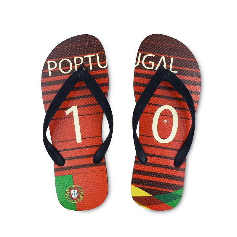 QWQ creative design flip-flops - Portugal - men's [limited] - Slippers - Rubber 