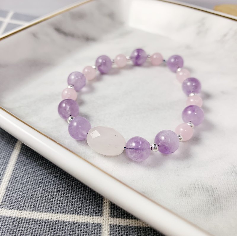 MH sterling silver natural stone custom series _ wind and sun - Bracelets - Crystal Purple