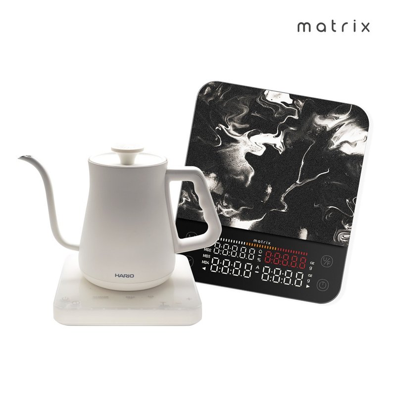Matrix X HARIO M2 Pro AI大師 咖啡秤+阿爾法溫控細口壺650ml - 咖啡壺/手沖壺 - 其他材質 