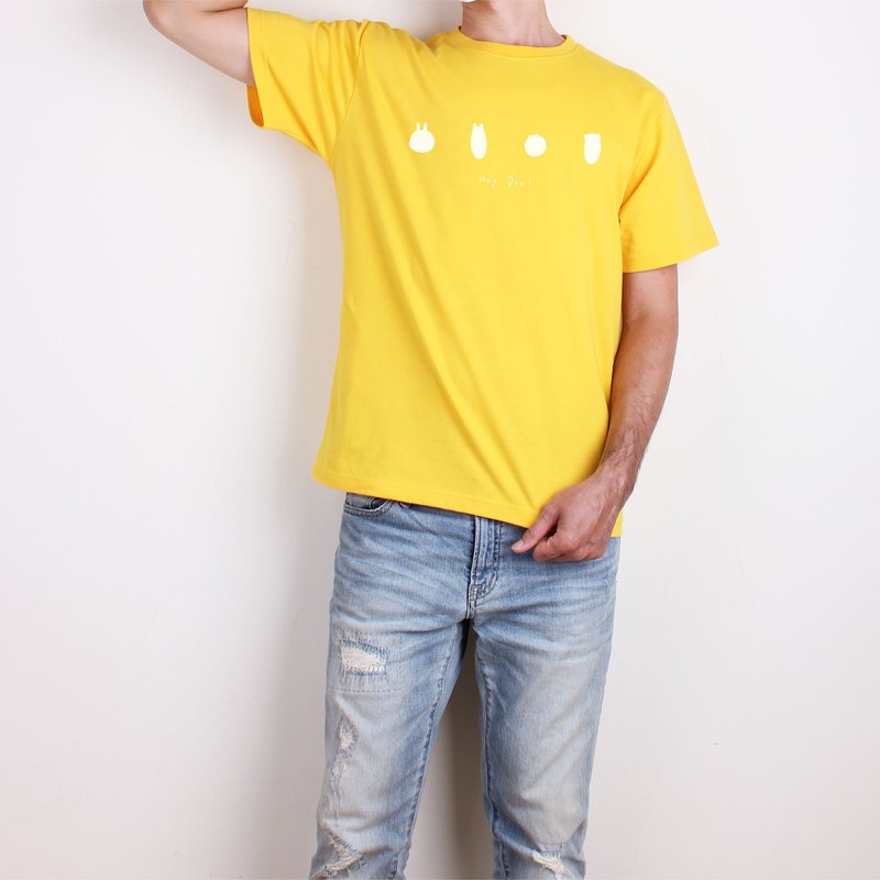 【台丸兄弟】Hey Bro  短T/男T恤/T-Shirt/女上衣 - 男 T 恤 - 棉．麻 黑色