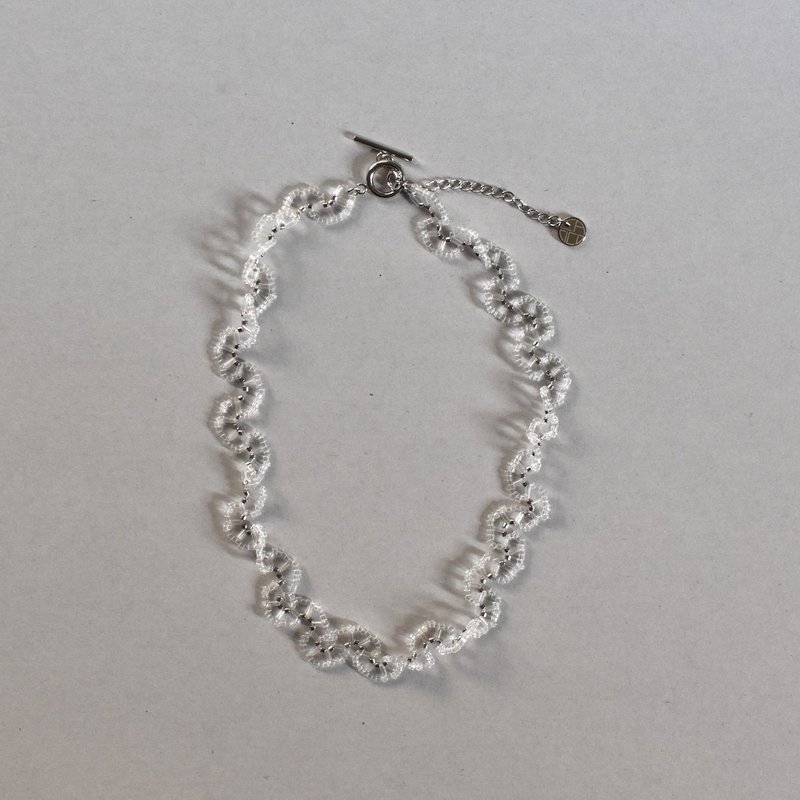 2025.07.新作 _ 波 40cm / silver - 項鍊 - 玻璃 