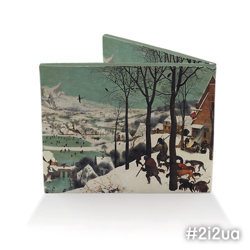 2i2UASHOP Tyvek Paper Slim Wallet,Bruegel Hunters on the Snow, tyvek wallet