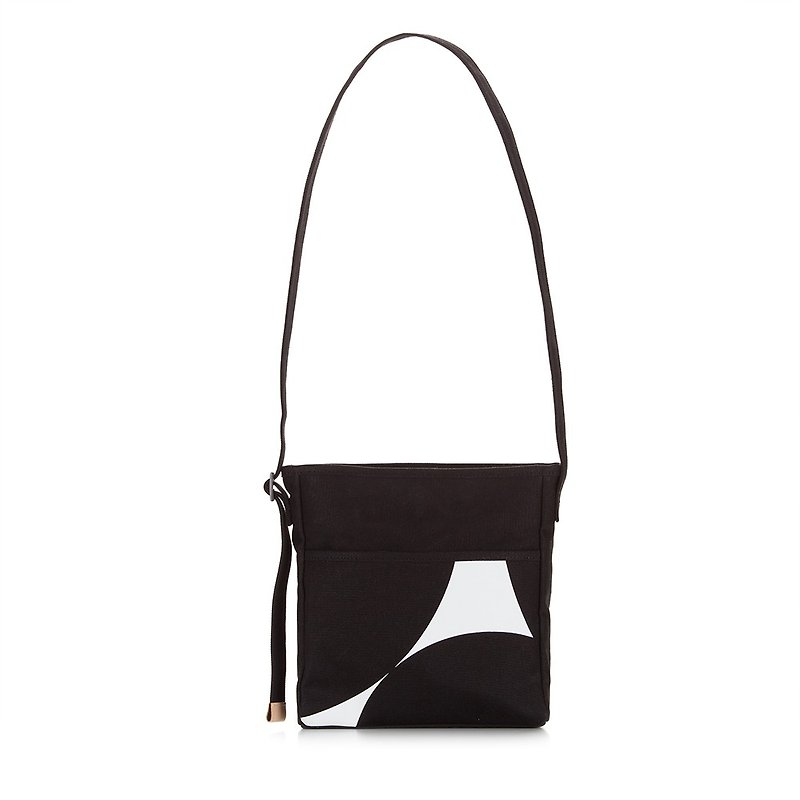 Cotton & Hemp Messenger Bags & Sling Bags Multicolor - RAWROW-KBP joint model-DELPHINO-mini cross-body bag-black-RCR951BK