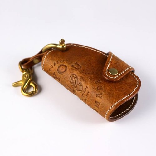 HEYOU Art&Craft Department Leather Key Holder 皮革鑰匙套-橘褐