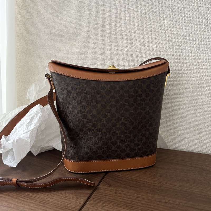 CELINE 塞琳 Round Fry 手提包 - 側背包/斜背包 - 真皮 咖啡色