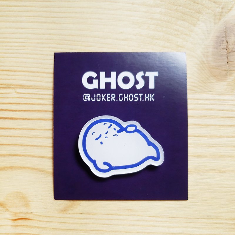 Badge | Full Ghost - เข็มกลัด/พิน - อะคริลิค 