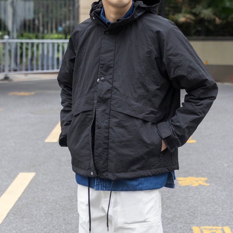LABSTORE 工裝連帽外套 日系潮流 冬季加厚保暖款 內含絨 - 男夾克/外套 - 棉．麻 多色