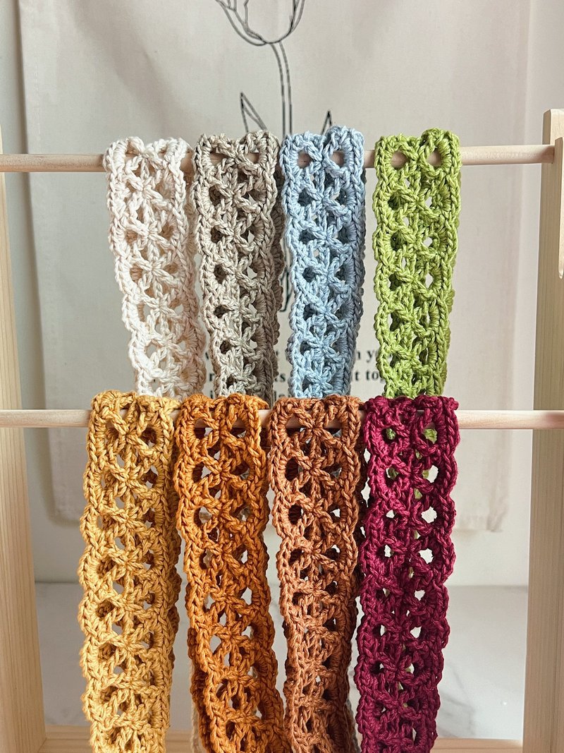 【Flower language】Braided hairband - Headbands - Cotton & Hemp Multicolor