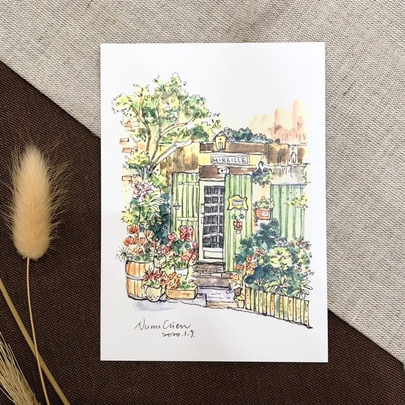 Flower shop/postcard - Cards & Postcards - Paper Multicolor