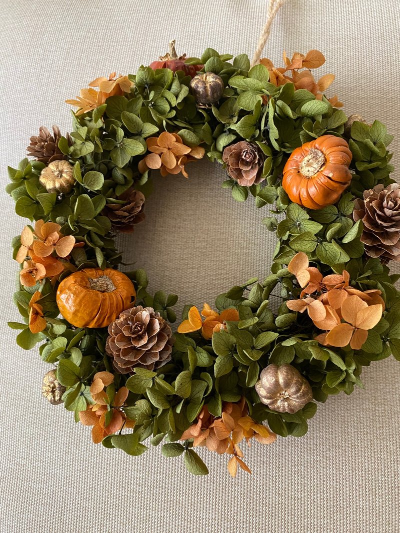 永生花圈.花圈.花禮.永生花.裝飾 - 乾燥花/永生花 - 植物．花 橘色