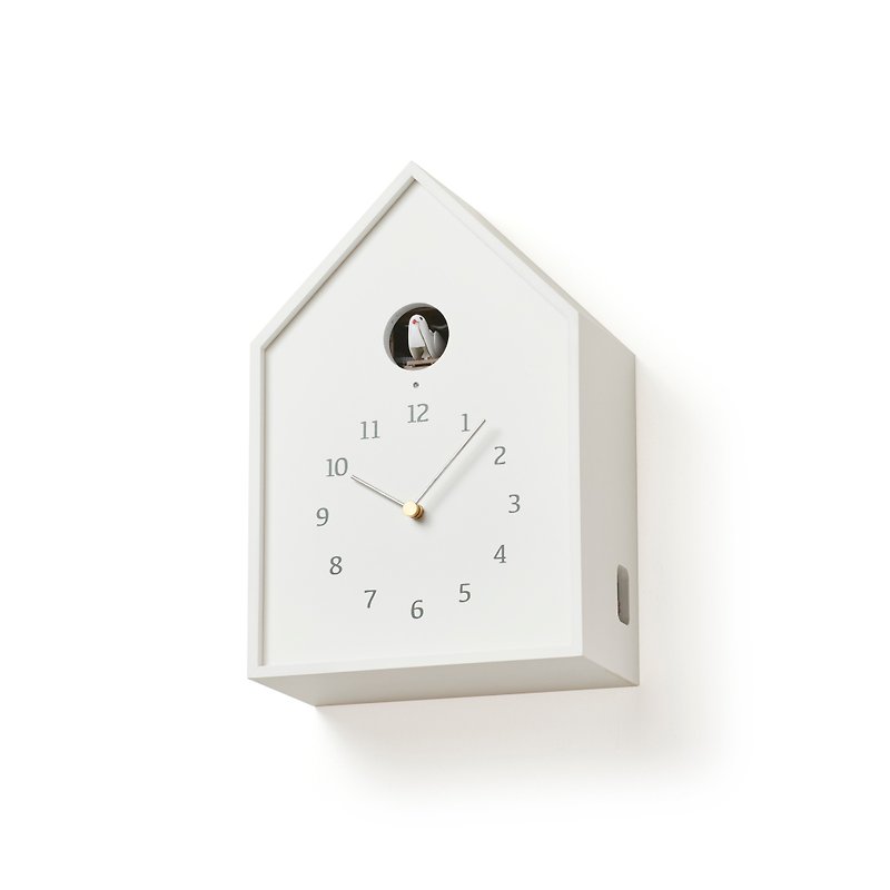 Lemnos Birdhouse Cuckoo Clock - White - นาฬิกา - ไม้ ขาว