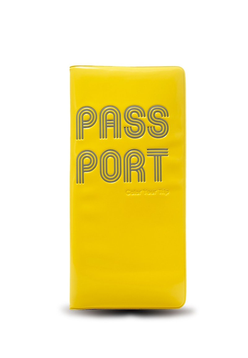 登機證護照套 - 黃色 - 護照套 - 聚酯纖維 黃色