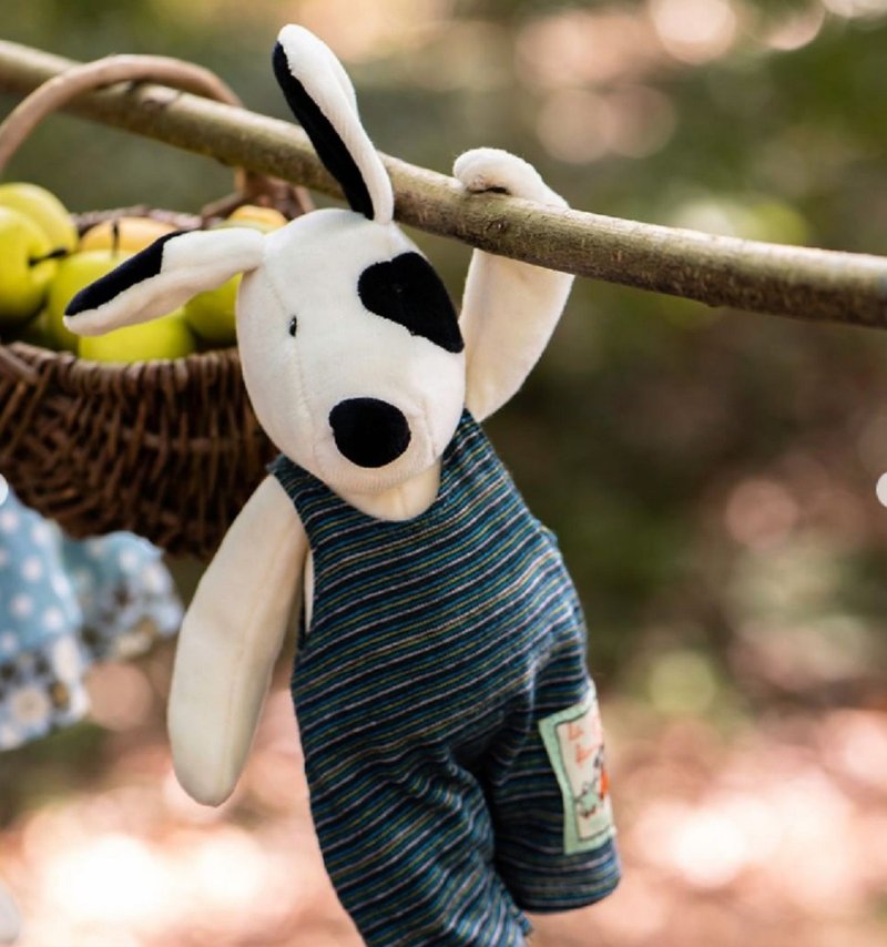 【預購】法國 Moulin Roty 安撫娃娃-小狗朱利斯(春夏) 30cm - 寶寶/兒童玩具/玩偶 - 聚酯纖維 多色